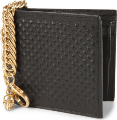 ALEXANDER MCQUEEN Moulded leather chain wallet