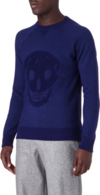 ALEXANDER MCQUEEN 3D skull jumper