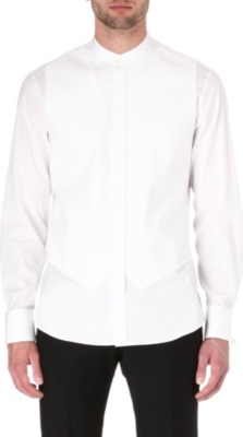 ALEXANDER MCQUEEN Waistcoat bib double-cuff shirt