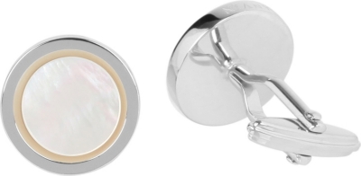 LANVIN Circle stone cufflinks