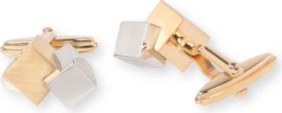LANVIN Metal cube cufflinks