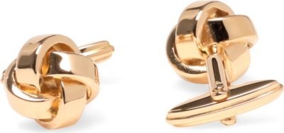 LANVIN Gold-toned knot cufflinks