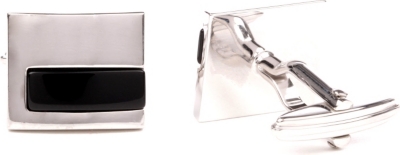 LANVIN Rectangle stone cufflinks