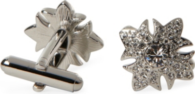 SIMON CARTER Garter Star cufflinks (Clear