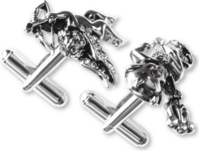 SIMON CARTER Angel and devil cufflinks (Silver