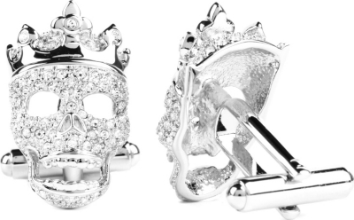 SIMON CARTER Crowned skull cufflinks