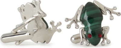 SIMON CARTER Darwin Frog cufflinks