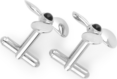 SIMON CARTER Propellor cufflinks (Silver