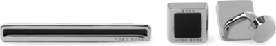HUGO BOSS Franzisko cufflinks and tie clip set