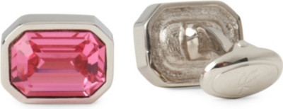 IAN FLAHERTY Rose crystal cufflinks