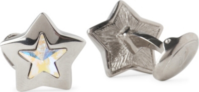 IAN FLAHERTY Crystal star cufflinks