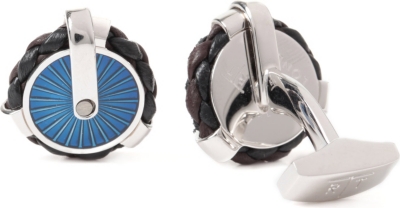 TATEOSSIAN Pulley leather cufflinks