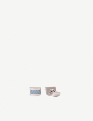 TATEOSSIAN Etched D shape cufflinks