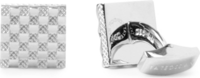 TATEOSSIAN Weave sterling silver cufflinks