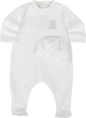 EMILE ET ROSE Babygrow and hat newborn-3 months