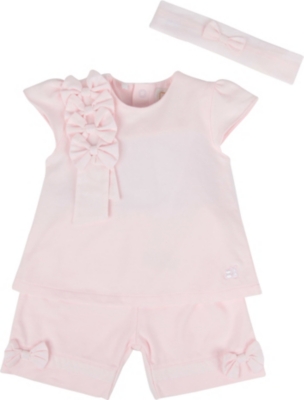 EMILE ET ROSE Top, trousers and headband set 1-12 months