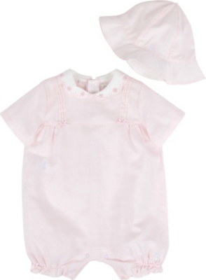 EMILE ET ROSE Bubble bodysuit with hat 1-9 months