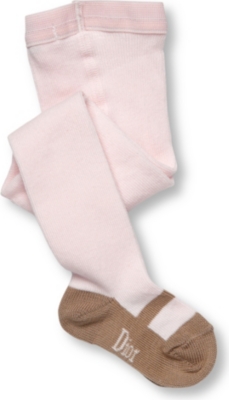 BABY DIOR Shoe detail tights 0-3 years (Pink