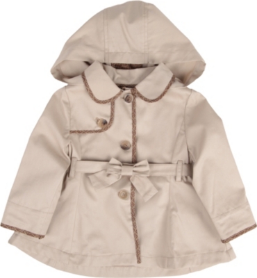 FENDI Hooded trench coat 9-24 months