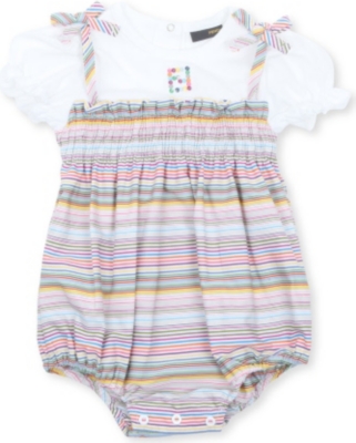 FENDI Striped bubble bodysuit 3-9 months
