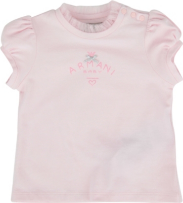 ARMANI JUNIOR Mesh detail top 6 months-2 years