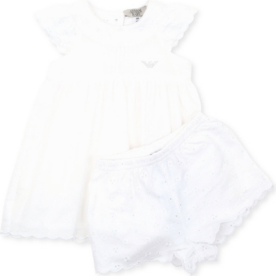 ARMANI JUNIOR Dress and briefs set 1-12 months