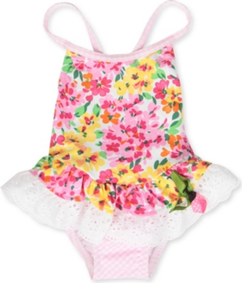 PATE DE SABLE Floral swimsuit 6 months-2 years