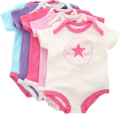 CONVERSE Five-pack bodysuit set 6-9 months