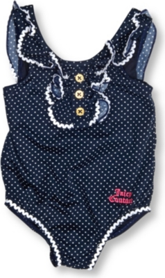 JUICY COUTURE Ruffle&ndash;front swimsuit 3&ndash;24 months (Navy