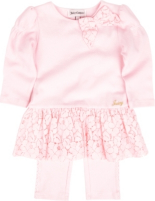 JUICY COUTURE Lace dress and leggings set 3-24 months