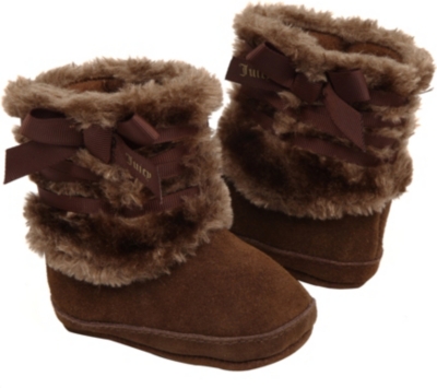 JUICY COUTURE Faux fur booties 3-12 months