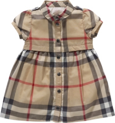 BURBERRY Checked shirt dress 3 months - 3 years