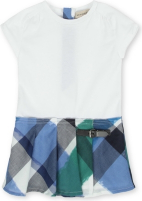 BURBERRY Check detail dress 3 months-3 years