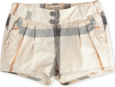 BURBERRY Burberry check shorts 3 months-3 years