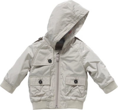BURBERRY Hooded bomber jacket 3 months-3 years