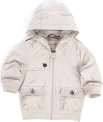 BURBERRY Hooded bomber jacket 3 months-3 years