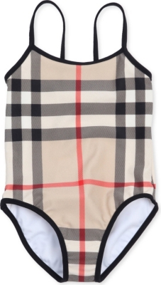 BURBERRY Checked swimsuit 4-14 years