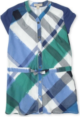 BURBERRY Painted check dress 4-8 years