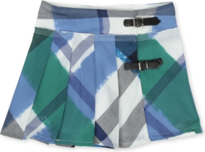 BURBERRY Painted checked skirt 4-14 years