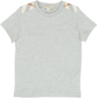 BURBERRY Check detail t-shirt 4-14 years