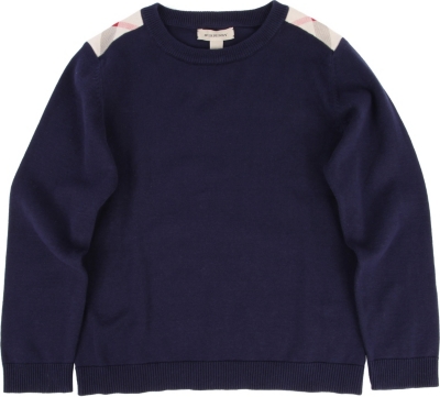 BURBERRY Check detail jumper 4-14 years