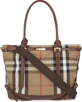 black burberry changing bag