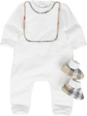 BURBERRY Three-piece set 1-9 months
