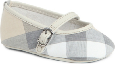 BURBERRY Checked ballet shoes newborn-1 year