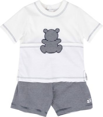 EMILE ET ROSE Striped top and shorts set 1-9 months