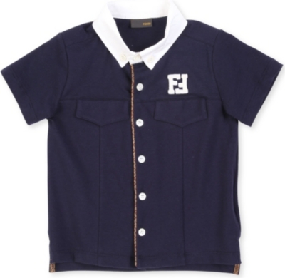 FENDI Contrast-collar shirt 9-24 months
