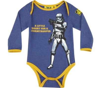FABRIC FLAVOURS Stormtrooper bodygrow 0-18months