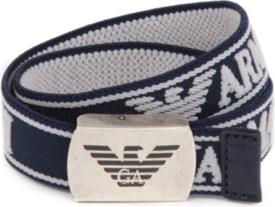 ARMANI JUNIOR Branded canvas belt 6-18 months