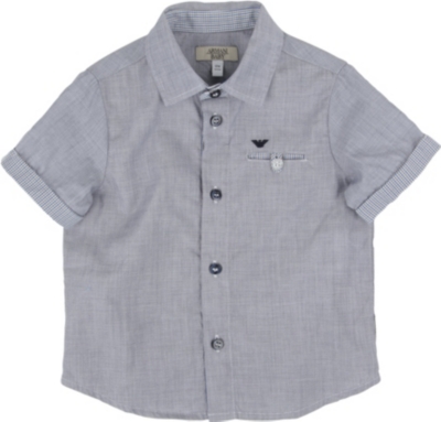 ARMANI JUNIOR Check detail shirt 6 months-2 years