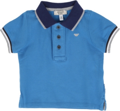 ARMANI JUNIOR Piqué polo shirt 6-24 months